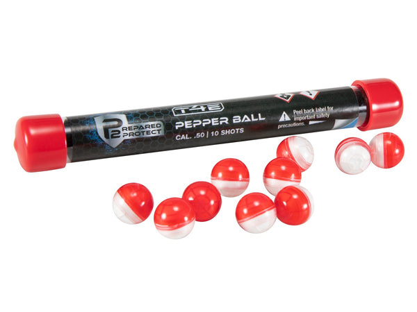 P2P Red/White Pepper Rounds, .50 Cal, 10ct