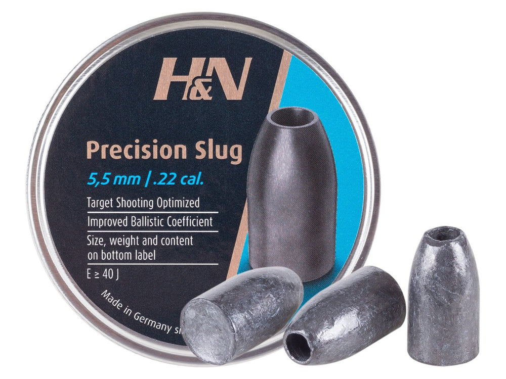 H&N Precision Slug, .218 Cal, 33 Grains, Hollowpoint, 150ct