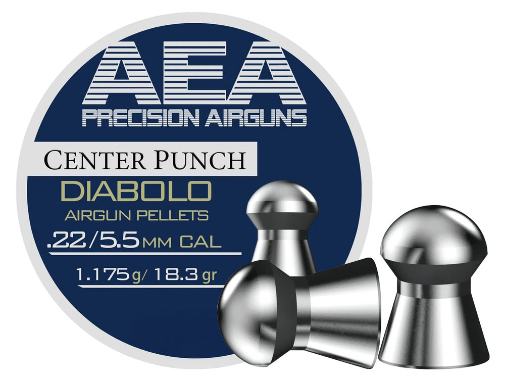 AEA Precision Center Punch Diabolo .22 Cal, 18.3gr, 500ct