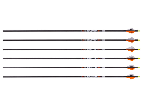 Easton Hunter Classic 6.5 500 Spine Arrows, 2" Bully Vanes, 6 Pack