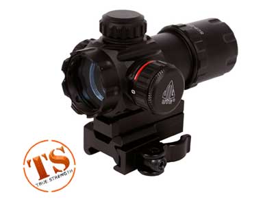 UTG 1x26mm ITA Red-Green Dot Sight, 4 MOA Dot, 30mm Tube, Quick-Detach Low Picatinny Mount & Riser