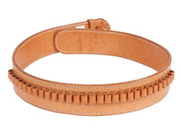 Western Justice Gun Belt, 48-52" Waist, .38-Cal Loops, 2.5" Wide, Natural Leather - photo 4