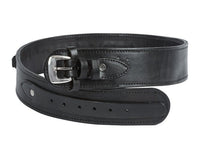 Western Justice Gun Belt, 30-34" Waist, .38-Cal Loops, 2.5" Wide, Black Leather - photo 1