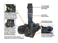 UTG Special Operations Universal Tactical Black Leg Holster - photo 4