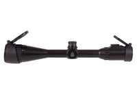 UTG 4-16x40 AO Rifle Scope, EZ-TAP, Illuminated Mil-Dot Reticle, 1/4 MOA, 1" Tube, See-Thru Weaver Rings - photo 4
