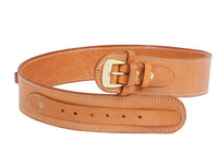 Western Justice Gun Belt, 48-52" Waist, .38-Cal Loops, 2.5" Wide, Natural Leather - photo 1