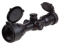 UTG 3-9x32 AO Compact CQB Bug Buster Rifle Scope, Illuminated Mil-Dot Reticle, 1/4 MOA, 1" Tube, Medium Max Strength Lever Lock Weaver Rings - photo 1