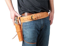 Western Justice Gun Belt, 48-52" Waist, .38-Cal Loops, 2.5" Wide, Natural Leather - photo 6