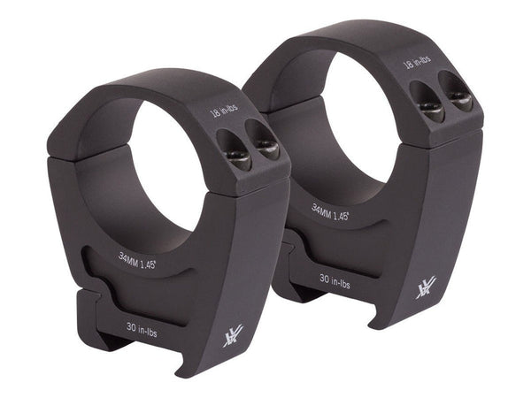Vortex Pro Series 34mm Rings, High, Weaver/Picatinny