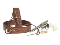 Western Justice Gun Belt, 30-34" Waist, .38-Cal Loops, 2.5" Wide, Chocolate Leather - photo 5