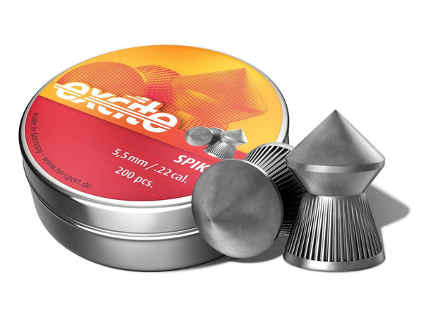 H&N Excite Spike Pellets, .22 Cal, 15.74 Grains, Pointed, 200ct