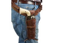 Western Justice Gun Belt, 30-34" Waist, .38-Cal Loops, 2.5" Wide, Chocolate Leather - photo 7