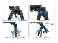UTG Recon 360 TL Bipod, 8"-12" Center Height, Picatinny - photo 2