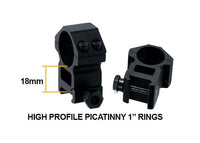 UTG 4-16x40 AO Rifle Scope, EZ-TAP, Illuminated Mil-Dot Reticle, 1/4 MOA, 1" Tube, See-Thru Weaver Rings - photo 8
