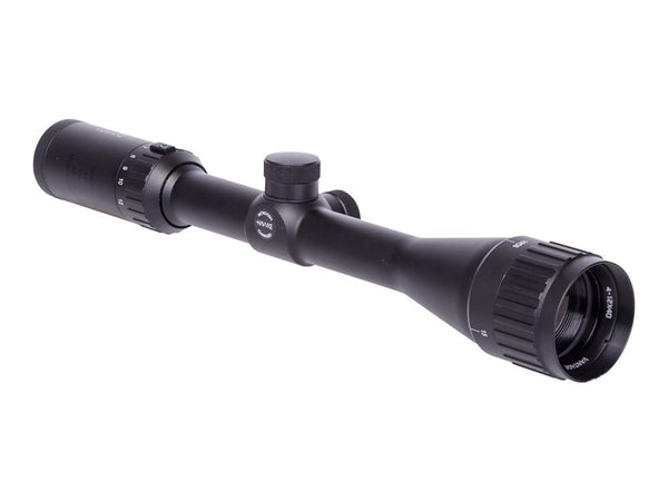 Hawke Sport Optics Vantage 4-12x40 AO Rifle Scope, Mil-Dot Reticle, 1/4 MOA, 1" Mono-Tube