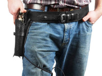 Western Justice Gun Belt, 48-52" Waist, .38-Cal Loops, 2.5" Wide, Black Leather - photo 6