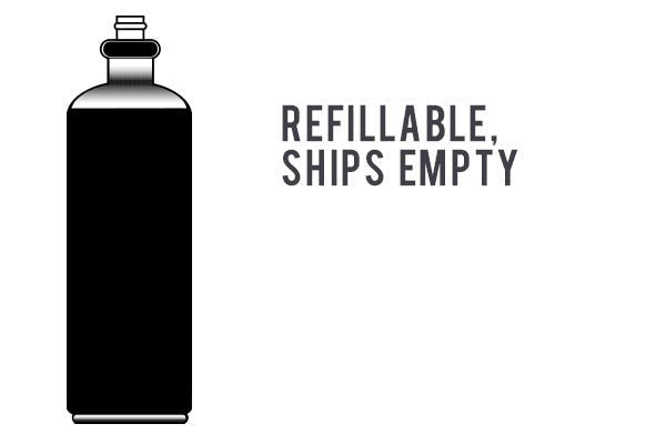 Spyder CO2 Tank, 12-oz., Refillable, Ships Empty