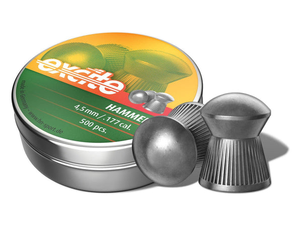 H&N Excite Hammer Pellets, .177 Cal, 7.87 Grains, Domed, 500ct