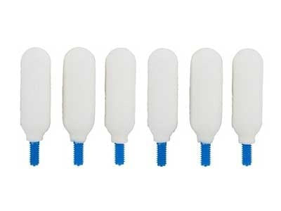 Super Brush Swab-its Bore-tips Foam Cleaning Swabs, .22 Cal, 8-32 Threads, 6ct